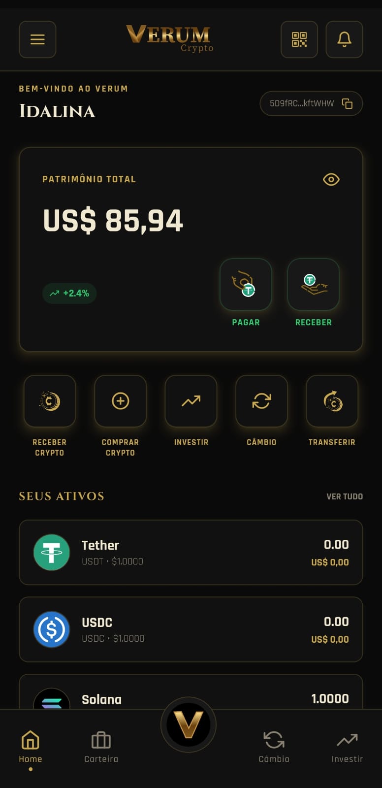 Verum Crypto App
